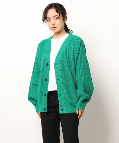 improves（インプローブス）の「ハイバルキー 片あぜ編み ニットカーディガン（カーディガン/ボレロ・メンズ・ダークブラウン/グレイッシュベージュ/ブラック/グリーン/ネイビー/チャコール・LARGE/MEDIUM/X-LARGE）」の13枚目の写真