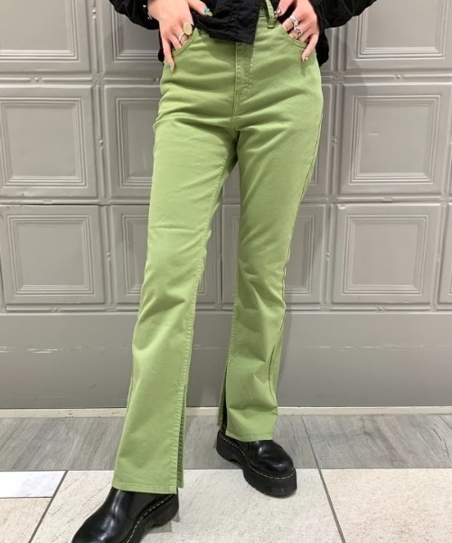 Ray BEAMS（レイビームス）の「RED CARD × Ray BEAMS / 別注 Woodstck パンツ（デニムパンツ・レディース・ブラウン系その他4/グリーン系その他2・23/25/22/24）」の19枚目の写真