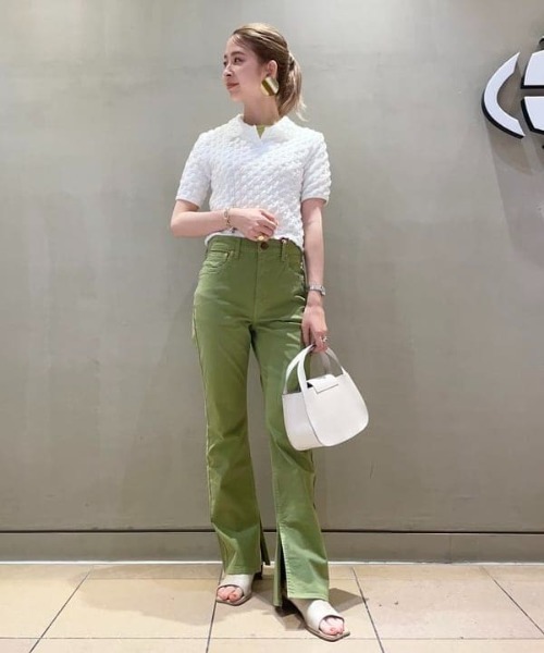 Ray BEAMS（レイビームス）の「RED CARD × Ray BEAMS / 別注 Woodstck パンツ（デニムパンツ・レディース・ブラウン系その他4/グリーン系その他2・23/25/22/24）」の22枚目の写真