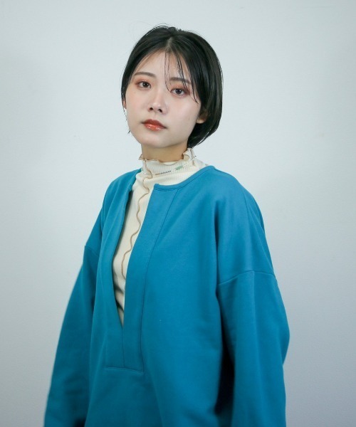 spoon store(スプーンストア)の「メローリブインナー(Tシャツ/カットソー・レディース・グリーン/アイボリー/ピンク・フリー)」の9枚目の写真