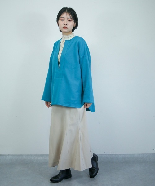 spoon store(スプーンストア)の「メローリブインナー(Tシャツ/カットソー・レディース・グリーン/アイボリー/ピンク・フリー)」の14枚目の写真