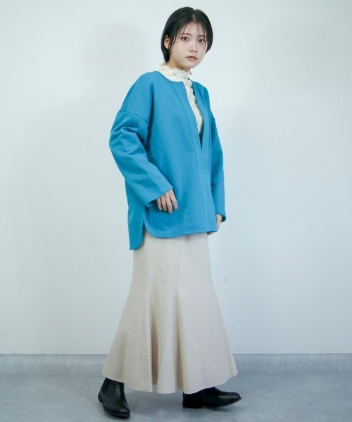 spoon store(スプーンストア)の「メローリブインナー(Tシャツ/カットソー・レディース・グリーン/アイボリー/ピンク・フリー)」の15枚目の写真