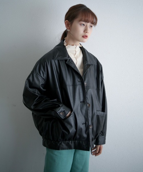 spoon store(スプーンストア)の「メローリブインナー(Tシャツ/カットソー・レディース・グリーン/アイボリー/ピンク・フリー)」の7枚目の写真