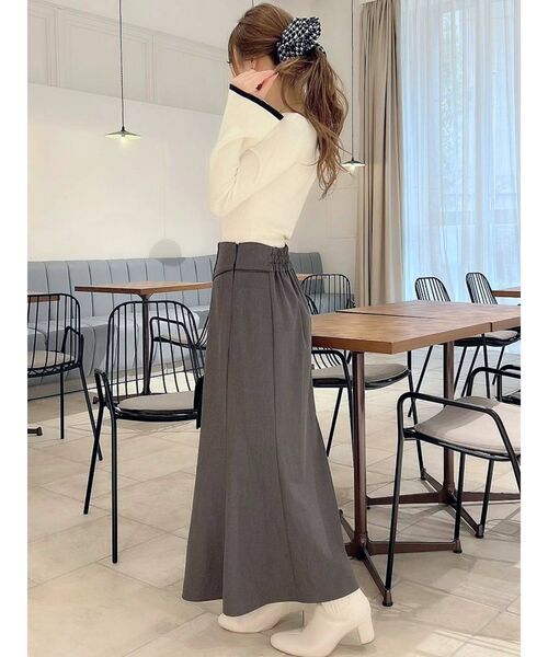 RESEXXY(リゼクシー)の「バイカラーリブニットトップス(ニット/セーター・レディース・ブラック/ブラウン/オフホワイト・FREE)」の18枚目の写真