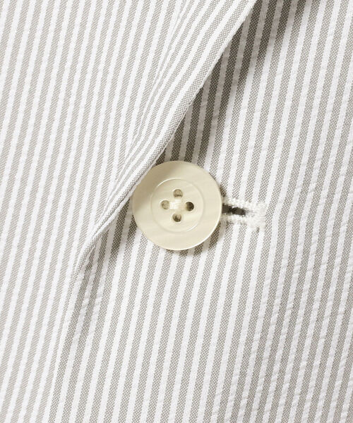 BEAMS LIGHTS(ビームスライツ)の「BEAMS LIGHTS / シアサッカー 2ボタン ジャケット(テーラードジャケット・メンズ・ネイビー/グレー・SMALL/MEDIUM/LARGE/X-LARGE)」の5枚目の写真