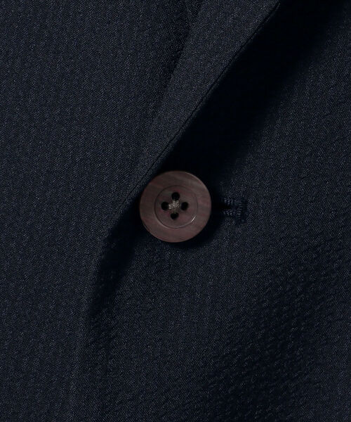 BEAMS LIGHTS(ビームスライツ)の「BEAMS LIGHTS / シアサッカー 2ボタン ジャケット(テーラードジャケット・メンズ・ネイビー/グレー・SMALL/MEDIUM/LARGE/X-LARGE)」の10枚目の写真