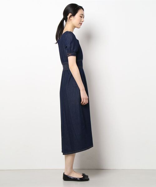 Cheek（チーク）の「【サイズ展開あり】デニムパワショルワンピース（ワンピース・レディース・ネイビー/ダークブルー・SMALL/MEDIUM）」の21枚目の写真