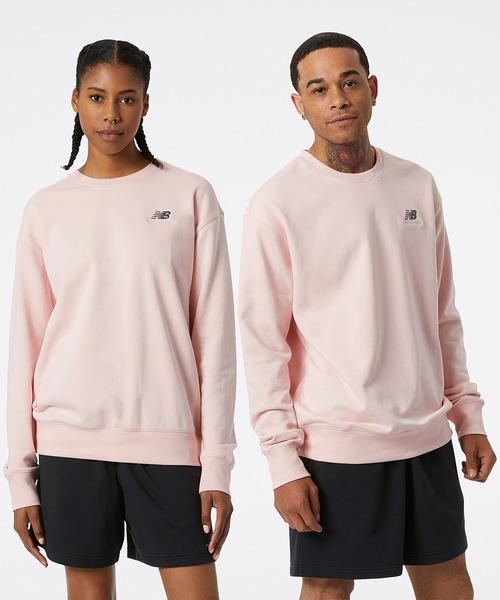 NEW BALANCE（ニューバランス）の「NB Essentials uni-ssentials スウェットクルー（スウェット・メンズ・ホワイト/ブラック/ネイビー/カーキ/イエロー/ピンクベージュ・01/02/03/04/05/00）」の6枚目の写真
