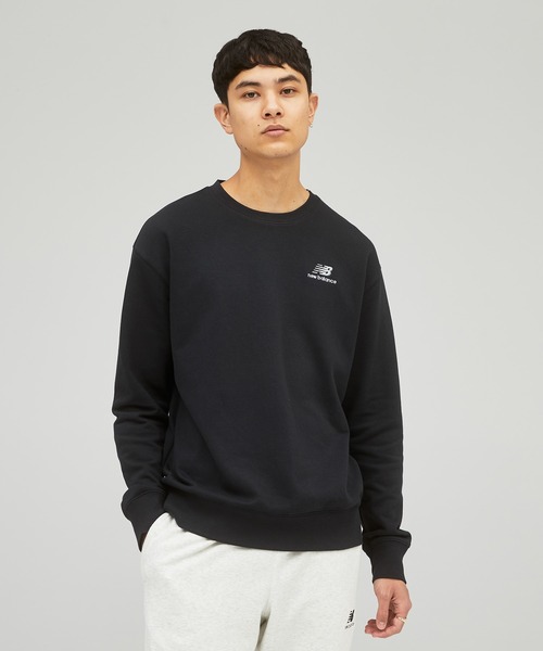 NEW BALANCE（ニューバランス）の「NB Essentials uni-ssentials スウェットクルー（スウェット・メンズ・ホワイト/ブラック/ネイビー/カーキ/イエロー/ピンクベージュ・01/02/03/04/05/00）」の3枚目の写真