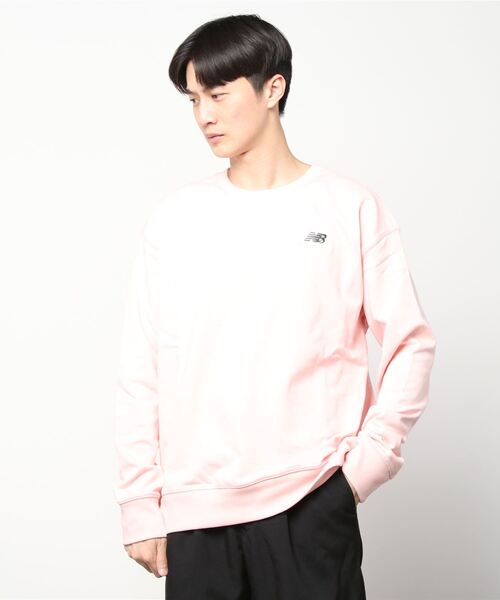 NEW BALANCE（ニューバランス）の「NB Essentials uni-ssentials スウェットクルー（スウェット・メンズ・ホワイト/ブラック/ネイビー/カーキ/イエロー/ピンクベージュ・01/02/03/04/05/00）」の8枚目の写真