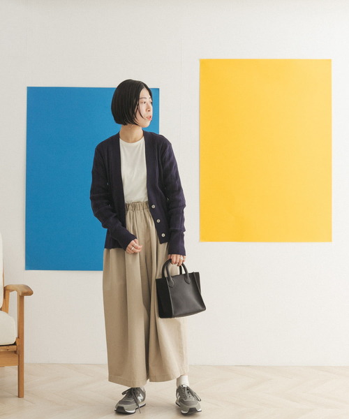 FORK&SPOON（フォークアンドスプーン）の「FORK&SPOON　ランダムリブニットカーディガン（カーディガン/ボレロ・レディース・グリーン/オフホワイト/ネイビー・ONE）」の21枚目の写真