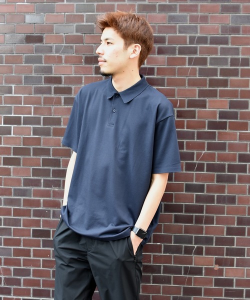 DESCENTE PAUSE(デサントポーズ)の「【デサントPAUSE】ポロシャツ / POLO SHIRT UPF50 吸汗速乾 ストレッチ 日本製(ポロシャツ・メンズ・ネイビー/ホワイト/ブラック・MEDIUM/X-LARGE/LARGE/SMALL)」の3枚目の写真