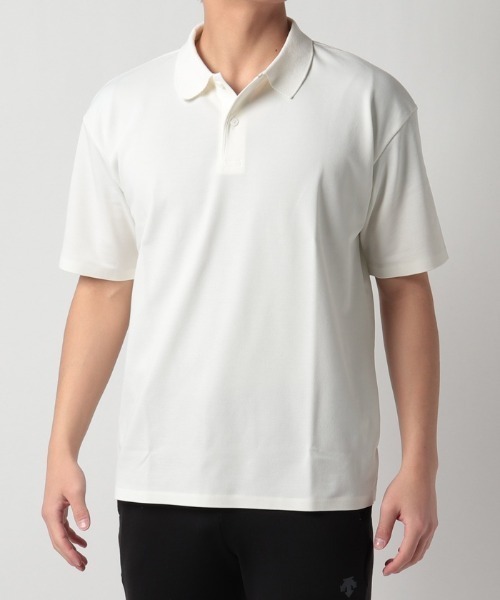 DESCENTE PAUSE(デサントポーズ)の「【デサントPAUSE】ポロシャツ / POLO SHIRT UPF50 吸汗速乾 ストレッチ 日本製(ポロシャツ・メンズ・ネイビー/ホワイト/ブラック・MEDIUM/X-LARGE/LARGE/SMALL)」の6枚目の写真