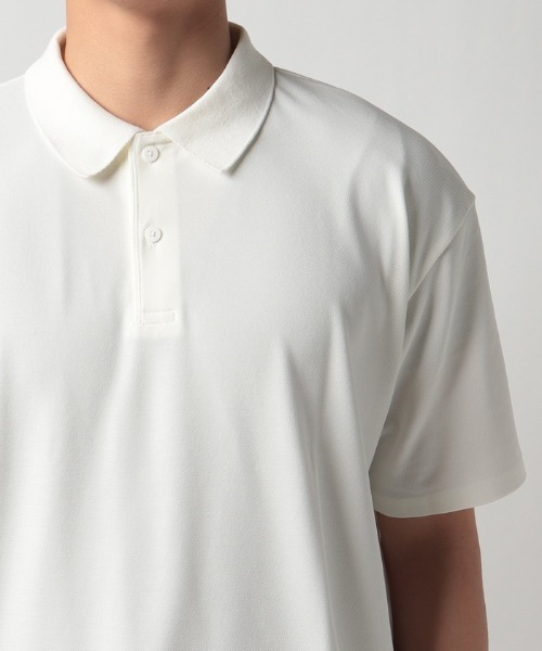 DESCENTE PAUSE(デサントポーズ)の「【デサントPAUSE】ポロシャツ / POLO SHIRT UPF50 吸汗速乾 ストレッチ 日本製(ポロシャツ・メンズ・ネイビー/ホワイト/ブラック・MEDIUM/X-LARGE/LARGE/SMALL)」の7枚目の写真