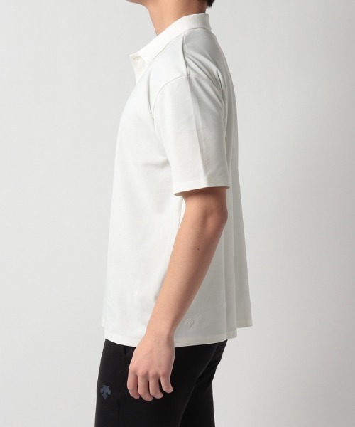 DESCENTE PAUSE(デサントポーズ)の「【デサントPAUSE】ポロシャツ / POLO SHIRT UPF50 吸汗速乾 ストレッチ 日本製(ポロシャツ・メンズ・ネイビー/ホワイト/ブラック・MEDIUM/X-LARGE/LARGE/SMALL)」の8枚目の写真