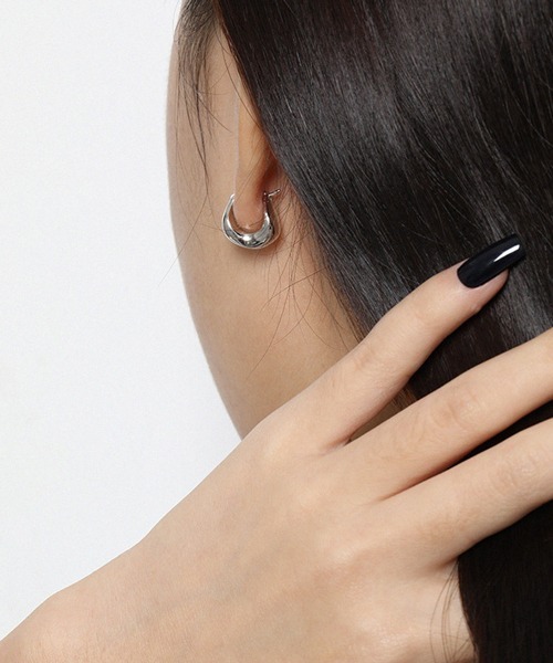 Geel（ギール）の「Geel/Silver925 シルバー・ゴールドフープピアス（ピアス（両耳用）・レディース・シルバー/ゴールド・FREE）」の6枚目の写真