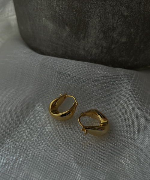 Geel（ギール）の「Geel/Silver925 シルバー・ゴールドフープピアス（ピアス（両耳用）・レディース・シルバー/ゴールド・FREE）」の12枚目の写真