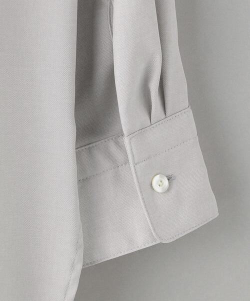 BEAUTY&YOUTH UNITED ARROWS(ビューティーアンドユースユナイテッドアローズ)の「BY ポリエステル バンドカラー シャツ -ウォッシャブル-◆(シャツ/ブラウス・レディース・ライトグレー/オフホワイト・FREE)」の13枚目の写真