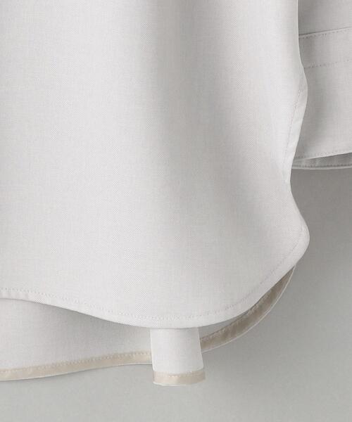 BEAUTY&YOUTH UNITED ARROWS(ビューティーアンドユースユナイテッドアローズ)の「BY ポリエステル バンドカラー シャツ -ウォッシャブル-◆(シャツ/ブラウス・レディース・ライトグレー/オフホワイト・FREE)」の14枚目の写真