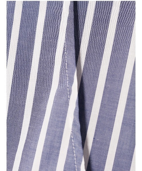 mizuiroind（ミズイロインド）の「mizuiro ind ストライプレイヤードデザインシャツ（シャツ/ブラウス・レディース・ベージュ/ブルー・FREE）」の12枚目の写真