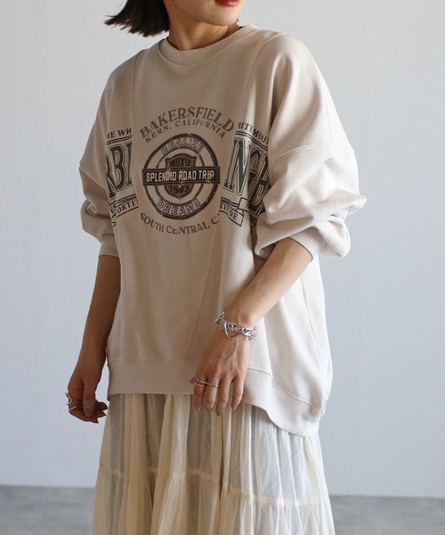 AP STUDIO カレッジ フーデッド プルオーバー　サイズフリー AP STUDIO GOOD ROCK SPEEDカレッジフーデッドプルオーバー