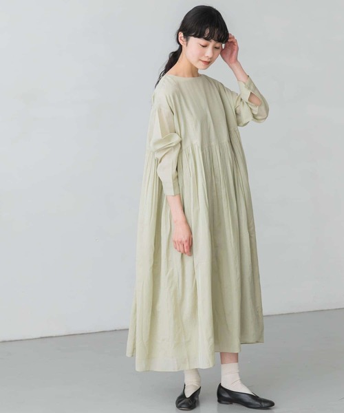 かぐれ　ウエストギャザーワンピース　チャコールグレー　前後2WAYワンピース 楽天市場】ウエストギャザーワンピース／かぐれ（kagure） : 丸井