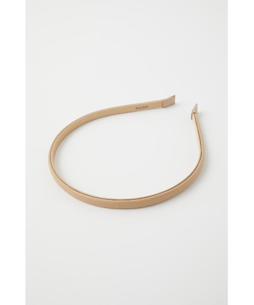 MOUSSY（マウジー）の「F/LEATHER ヘッドバンド（カチューシャ・レディース・ベージュ/ブラック・FREE）」の10枚目の写真