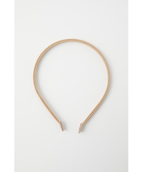 MOUSSY（マウジー）の「F/LEATHER ヘッドバンド（カチューシャ・レディース・ベージュ/ブラック・FREE）」の13枚目の写真
