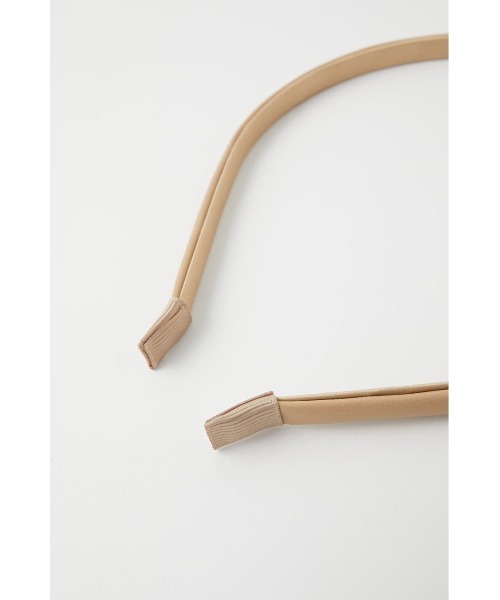 MOUSSY（マウジー）の「F/LEATHER ヘッドバンド（カチューシャ・レディース・ベージュ/ブラック・FREE）」の14枚目の写真