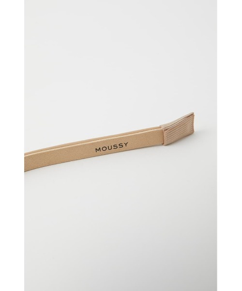 MOUSSY（マウジー）の「F/LEATHER ヘッドバンド（カチューシャ・レディース・ベージュ/ブラック・FREE）」の15枚目の写真