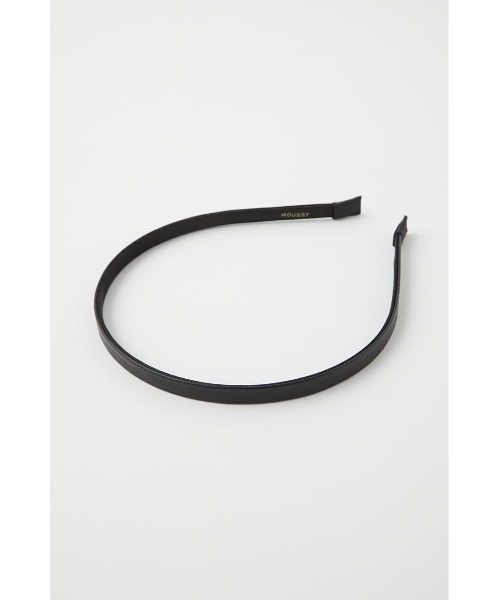 MOUSSY（マウジー）の「F/LEATHER ヘッドバンド（カチューシャ・レディース・ベージュ/ブラック・FREE）」の3枚目の写真