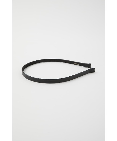 MOUSSY（マウジー）の「F/LEATHER ヘッドバンド（カチューシャ・レディース・ベージュ/ブラック・FREE）」の5枚目の写真