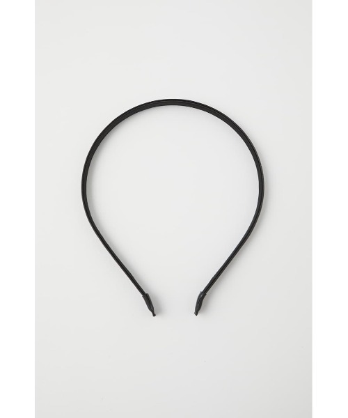 MOUSSY（マウジー）の「F/LEATHER ヘッドバンド（カチューシャ・レディース・ベージュ/ブラック・FREE）」の6枚目の写真