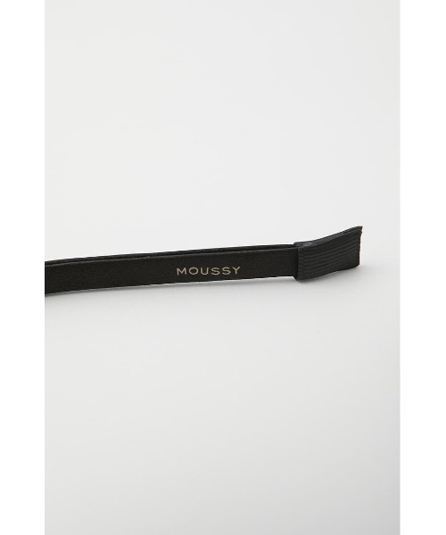 MOUSSY（マウジー）の「F/LEATHER ヘッドバンド（カチューシャ・レディース・ベージュ/ブラック・FREE）」の8枚目の写真