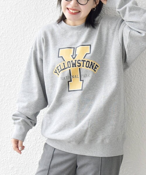 SHIPS any（シップス エニィ）の「【WEB限定】SHIPS any: NATIONAL PARK プリント スウェット 23AW◇（スウェット・メンズ・ブラック/グレー/ライトグレー/ネイビー/シルバーグレー/ナチュラル/ダークブルー/グリーン/コバルトブルー/グレー系その他・SMALL/MEDIUM/LARGE）」の11枚目の写真