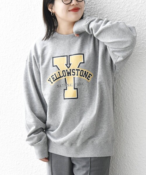 SHIPS any（シップス エニィ）の「【WEB限定】SHIPS any: NATIONAL PARK プリント スウェット 23AW◇（スウェット・メンズ・ブラック/グレー/ライトグレー/ネイビー/シルバーグレー/ナチュラル/ダークブルー/グリーン/コバルトブルー/グレー系その他・SMALL/MEDIUM/LARGE）」の12枚目の写真