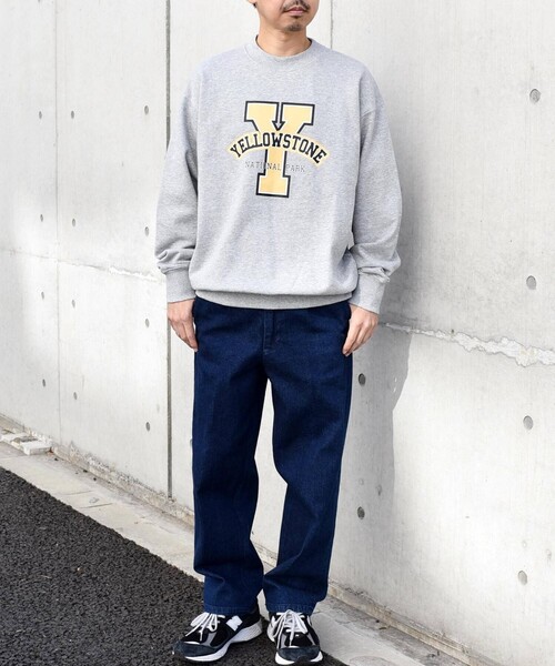 SHIPS any（シップス エニィ）の「【WEB限定】SHIPS any: NATIONAL PARK プリント スウェット 23AW◇（スウェット・メンズ・ブラック/グレー/ライトグレー/ネイビー/シルバーグレー/ナチュラル/ダークブルー/グリーン/コバルトブルー/グレー系その他・SMALL/MEDIUM/LARGE）」の13枚目の写真