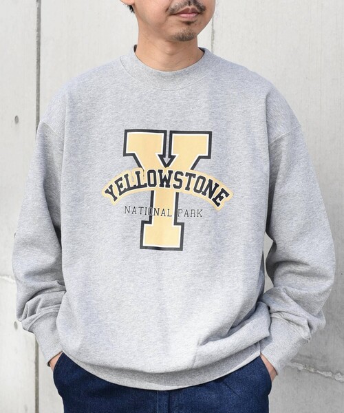SHIPS any（シップス エニィ）の「【WEB限定】SHIPS any: NATIONAL PARK プリント スウェット 23AW◇（スウェット・メンズ・ブラック/グレー/ライトグレー/ネイビー/シルバーグレー/ナチュラル/ダークブルー/グリーン/コバルトブルー/グレー系その他・SMALL/MEDIUM/LARGE）」の15枚目の写真
