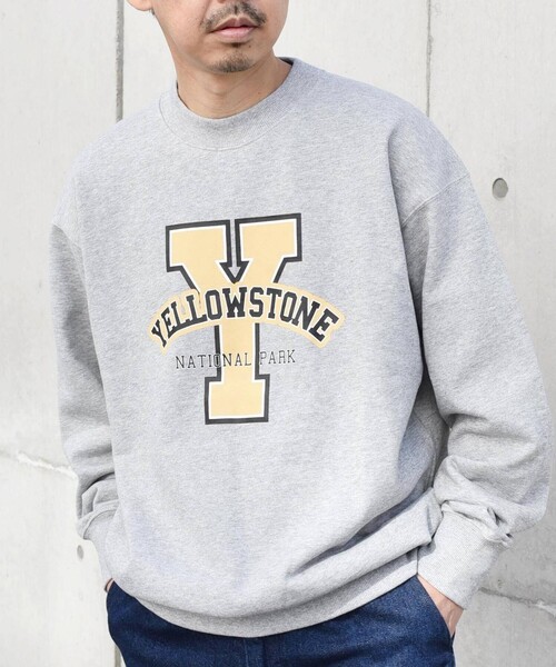 SHIPS any（シップス エニィ）の「【WEB限定】SHIPS any: NATIONAL PARK プリント スウェット 23AW◇（スウェット・メンズ・ブラック/グレー/ライトグレー/ネイビー/シルバーグレー/ナチュラル/ダークブルー/グリーン/コバルトブルー/グレー系その他・SMALL/MEDIUM/LARGE）」の16枚目の写真