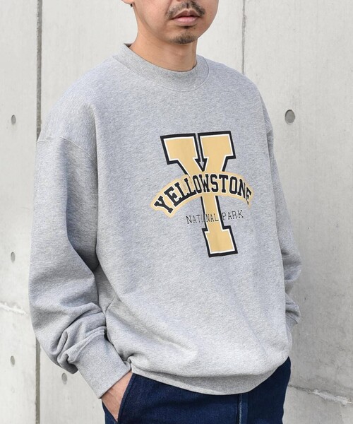 WEB限定】SHIPS any: NATIONAL PARK プリント スウェット 23AW