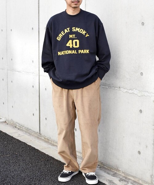 SHIPS any（シップス エニィ）の「【WEB限定】SHIPS any: NATIONAL PARK プリント スウェット 23AW◇（スウェット・メンズ・ブラック/グレー/ライトグレー/ネイビー/シルバーグレー/ナチュラル/ダークブルー/グリーン/コバルトブルー/グレー系その他・SMALL/MEDIUM/LARGE）」の18枚目の写真