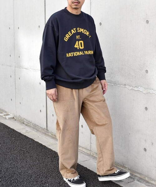 SHIPS any（シップス エニィ）の「【WEB限定】SHIPS any: NATIONAL PARK プリント スウェット 23AW◇（スウェット・メンズ・ブラック/グレー/ライトグレー/ネイビー/シルバーグレー/ナチュラル/ダークブルー/グリーン/コバルトブルー/グレー系その他・SMALL/MEDIUM/LARGE）」の19枚目の写真