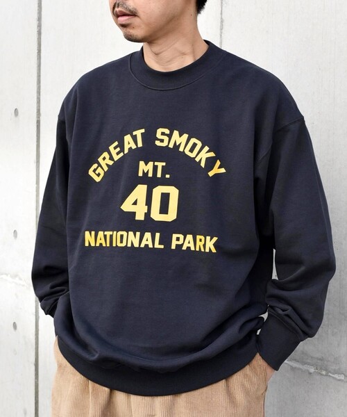 SHIPS any（シップス エニィ）の「【WEB限定】SHIPS any: NATIONAL PARK プリント スウェット 23AW◇（スウェット・メンズ・ブラック/グレー/ライトグレー/ネイビー/シルバーグレー/ナチュラル/ダークブルー/グリーン/コバルトブルー/グレー系その他・SMALL/MEDIUM/LARGE）」の20枚目の写真