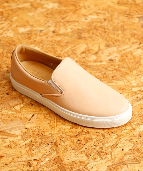 TOSS(トス)の「TOSS トス / Lance ランス 栃木レザー ビブラムソール レザースリッポンスニーカー / TS149-6A(スリッポン・メンズ・カーキ/キャメル/レッド/ナチュラル/ブラウン・10/7/9/8/5/6)」の11枚目の写真