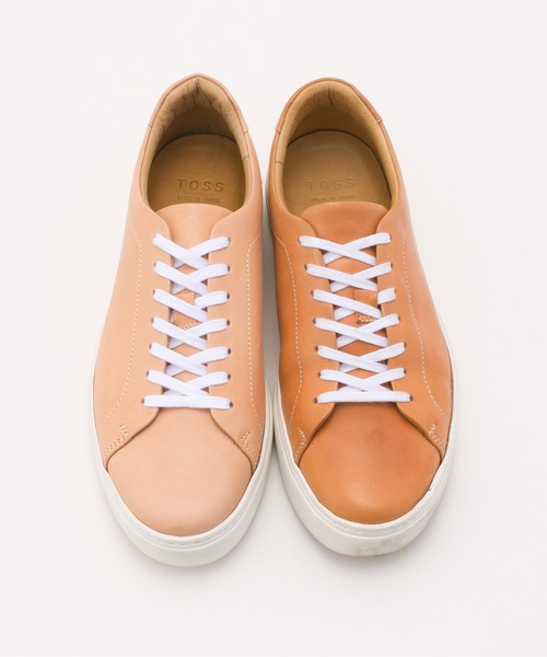 TOSS(トス)の「TOSS トス / Lance ランス 栃木レザー ビブラムソール レザースリッポンスニーカー / TS149-6A(スリッポン・メンズ・カーキ/キャメル/レッド/ナチュラル/ブラウン・10/7/9/8/5/6)」の17枚目の写真