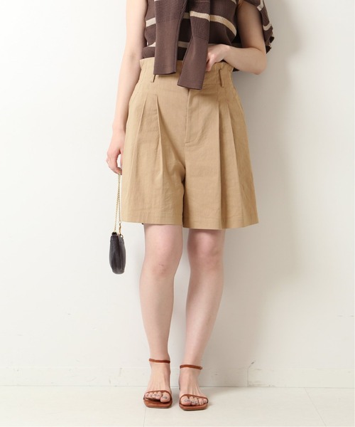 Spick & Span（スピックアンドスパン）の「レーヨンリネンショートパンツ（その他パンツ・レディース・グリーン/ベージュ・36/38）」の7枚目の写真