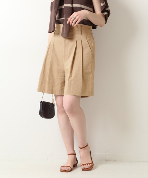 Spick & Span（スピックアンドスパン）の「レーヨンリネンショートパンツ（その他パンツ・レディース・グリーン/ベージュ・36/38）」の3枚目の写真