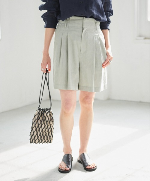 Spick & Span（スピックアンドスパン）の「レーヨンリネンショートパンツ（その他パンツ・レディース・グリーン/ベージュ・36/38）」の18枚目の写真