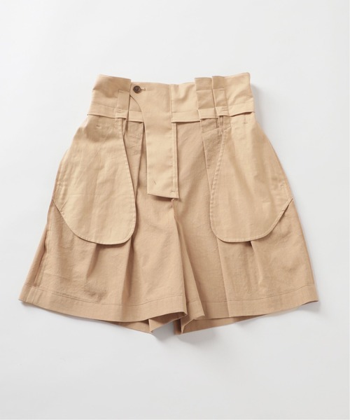 Spick & Span（スピックアンドスパン）の「レーヨンリネンショートパンツ（その他パンツ・レディース・グリーン/ベージュ・36/38）」の6枚目の写真