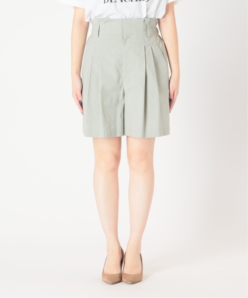 Spick & Span（スピックアンドスパン）の「レーヨンリネンショートパンツ（その他パンツ・レディース・グリーン/ベージュ・36/38）」の15枚目の写真